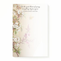  Roze Witte Bloesem Vlinder Quote