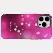 Roze Witte Bokeh Case-Mate iPhone Case (Achterkant (horizontaal))