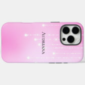 Roze Witte Bokeh Sparkle Case-Mate iPhone Case (Achterkant (horizontaal))