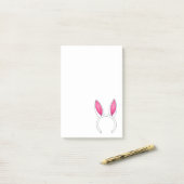 Roze witte broodrooster paasmaankonijnenaar post-it® notes (Op bureau)