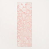 Roze witte bubbels polka dots Yoga Mat (Voorkant)
