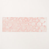 Roze witte bubbels polka dots Yoga Mat (Voorkant (horizontaal))