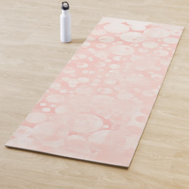 Roze witte bubbels polka dots Yoga Mat