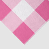 Roze Witte Buffel Check Verjaardag Tissuepapier (Detail)