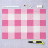 Roze Witte Buffel Check Verjaardag Tissuepapier (Craft)