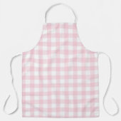 Roze witte buffelplaat schort (Voorkant)