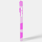 Roze witte Camouflage Patroon Sjabloon Case-Mate iPhone Case (Achterkant / Links)