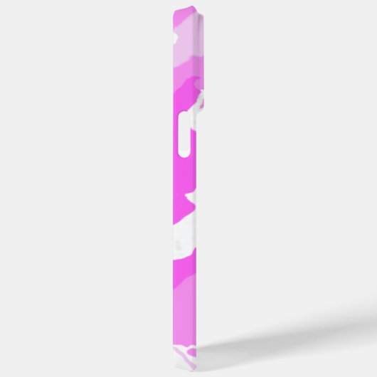 Roze witte Camouflage Patroon Sjabloon Case-Mate iPhone Case (Achterkant / Rechts)
