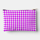 Roze Witte Checker Diamant Patroon Klein Etui (Achterkant)