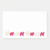Roze witte circusdierentuin post-it® notes (Voorkant)