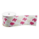 Roze witte circusdierentuin satijnen lint (Spoel)