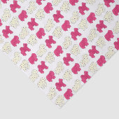 Roze witte circusdierentuin tissuepapier (Detail)