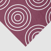 Roze witte concentrische cirkels geometrisch tissuepapier (Detail)