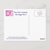 Roze Witte Dahlia Bloedbloemen briefkaarten Floral (Achterkant)