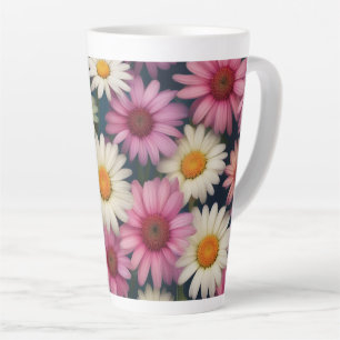 Roze & Witte Daisies - Latte Mok