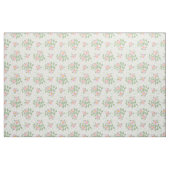 roze witte dog Rozen op het witte weefsel Stof (Fat Quarter)