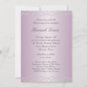 Roze witte doopjurk meisje doop kaart (Achterkant)