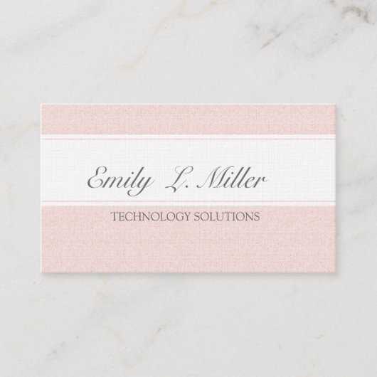 Roze witte droom voor haar gladde legant visitekaartje (Voorkant)