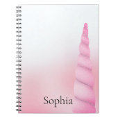 Roze witte eenhoorn notitieboek (Voorkant)