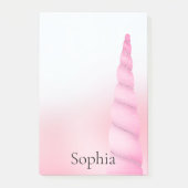 Roze witte eenhoorn post-it® notes (Voorkant)