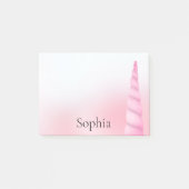 Roze witte eenhoorn post-it® notes (Voorkant)