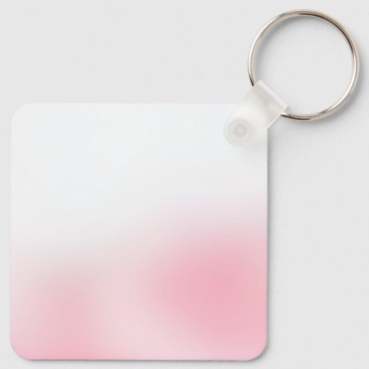 Roze witte eenhoorn sleutelhanger (Achterkant)