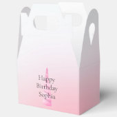 Roze Witte Eenhoorn Verjaardag Bedankdoosjes (Open)