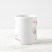 Roze Witte Eenhoorn Warme Chocolade Koffiemok (Center)
