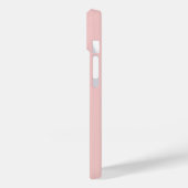 Roze Witte Elegante Calligrafie Script Naam Case-Mate iPhone Case (Achterkant / Links)
