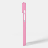 Roze Witte Elegante Calligrafie Script Naam Case-Mate iPhone Case (Achterkant / Links)