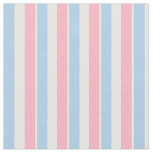 Roze witte en blauwe strepen stof