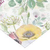 Roze, witte en gele anemonen. lange tafelloper (Hoek)