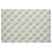 Roze, witte en gele anemonen. stof (Fat Quarter)