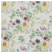 Roze, witte en gele anemonen. stof (Close Up)