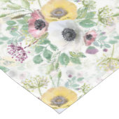 Roze, witte en gele anemonen tafelkleed (Gekanteld)
