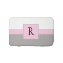  roze witte en grijze monogram
