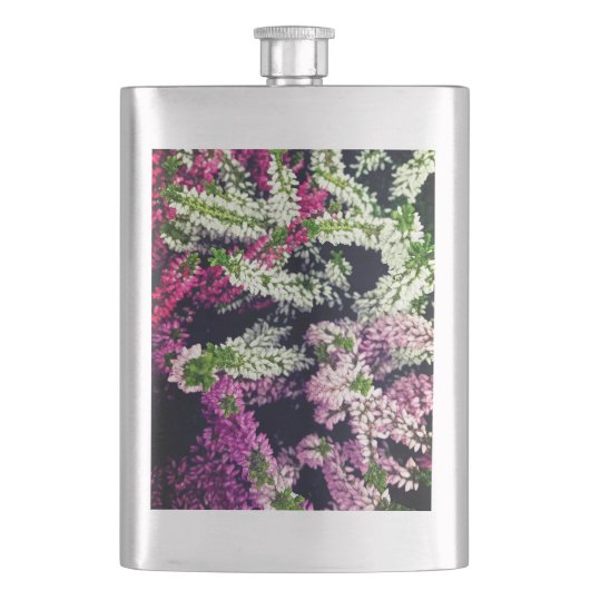 Roze, witte en paarse bloemen flacon (Voorkant)