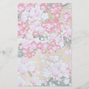 Roze, witte en rode bloemen briefpapier