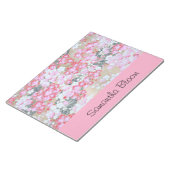 Roze, witte en rode bloemen notitieblok (Schuin)