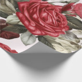  roze witte en rode rozen cadeaupapier (Hoek)