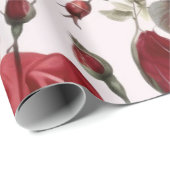  roze witte en rode rozen cadeaupapier (Rol Hoek)