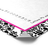 Roze, Witte en Zwarte Grafiek van de Afbeelding va Poster (Hoek)