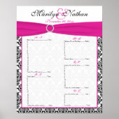 Roze, Witte en Zwarte Grafiek van de Afbeelding va Poster (Voorkant)