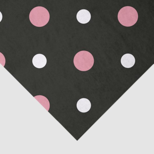 Roze witte en zwarte haarpunten tissuepapier (Detail)