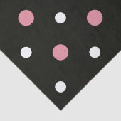 Roze witte en zwarte haarpunten tissuepapier (Detail)