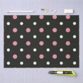 Roze witte en zwarte haarpunten tissuepapier (Craft)