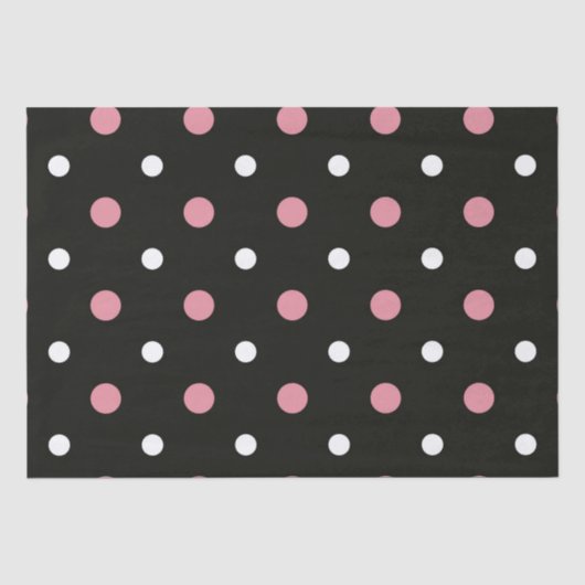 Roze witte en zwarte haarpunten tissuepapier (Voorkant)