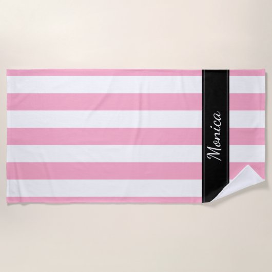 Roze witte en zwarte stripper voor handdoeken (Voorkant)