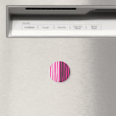 Roze witte en zwarte verticale strepen magneet (Insitu (Vaatwasser))