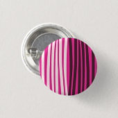 Roze witte en zwarte verticale strepen ronde button 3,2 cm (Voorkant /achterkant)